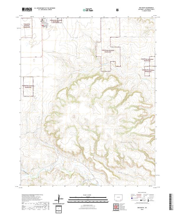 Kim South topographic map thumbnail
