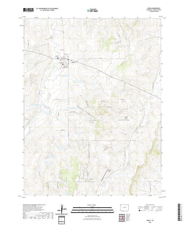 Kiowa topographic map thumbnail