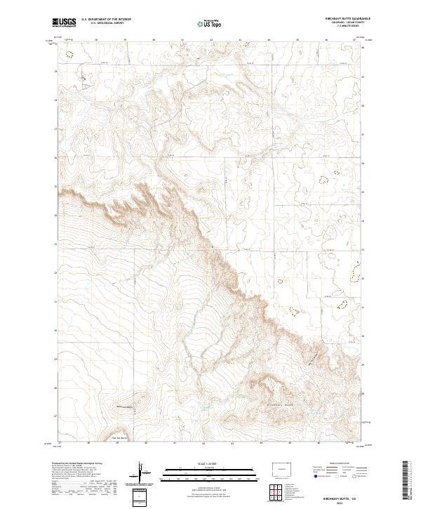 Kirchnavy Butte topographic map thumbnail