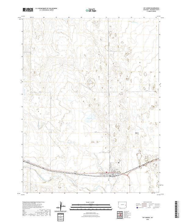 Kit Carson topographic map thumbnail