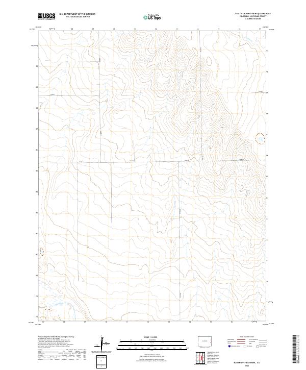 South of Firstview topographic map thumbnail