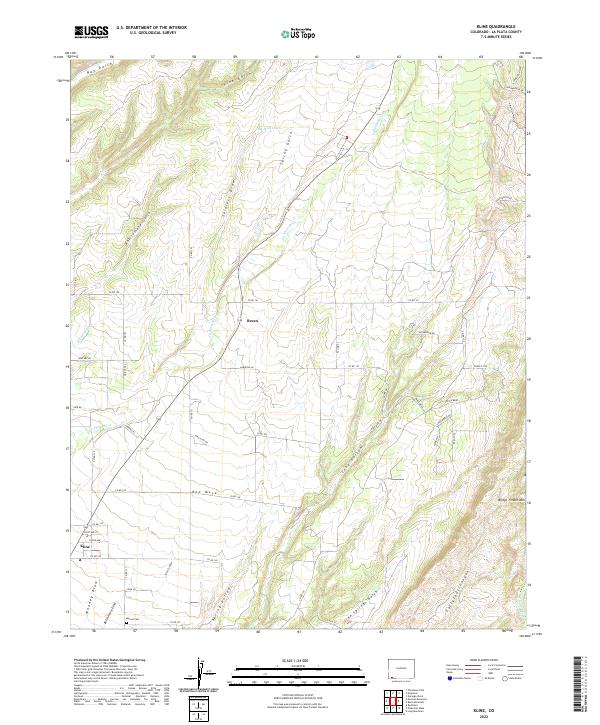 Kline topographic map thumbnail