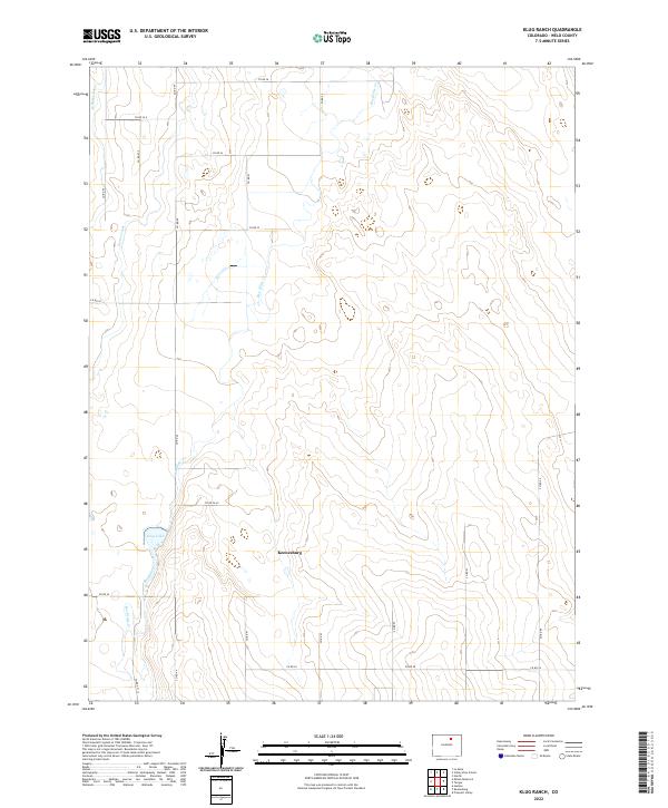Klug Ranch topographic map thumbnail