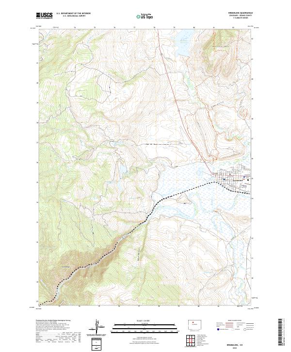 Kremmling topographic map thumbnail