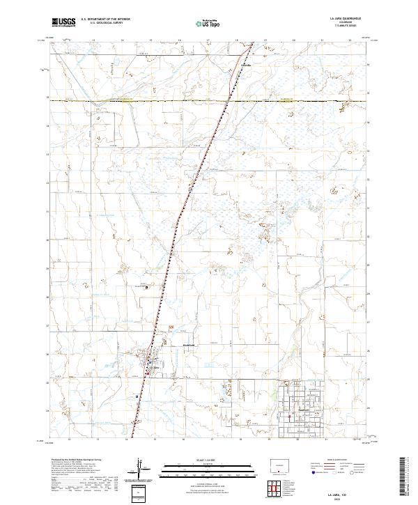 La Jara topographic map thumbnail