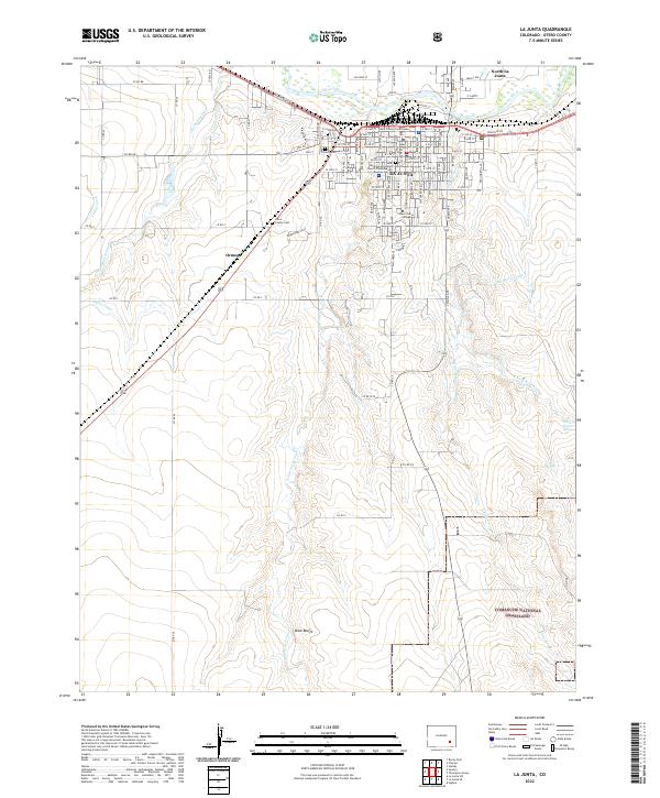 La Junta topographic map thumbnail