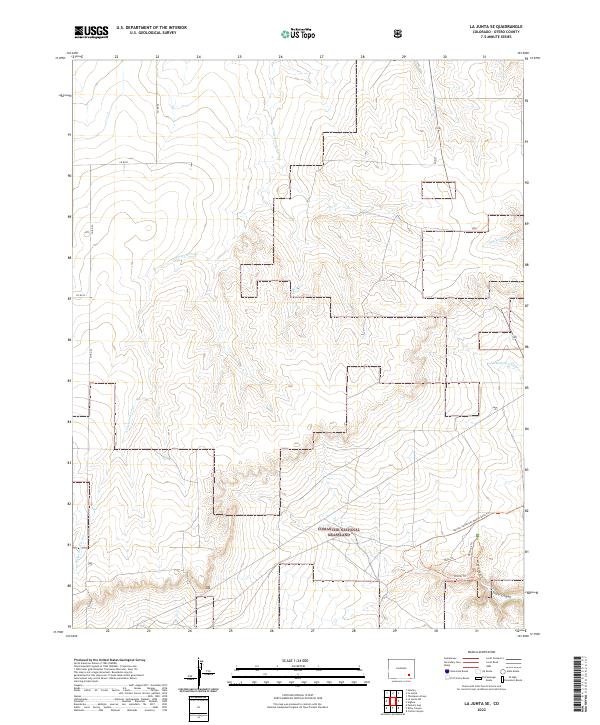 La Junta SE topographic map thumbnail