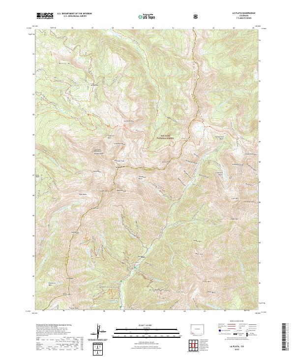 La Plata topographic map thumbnail
