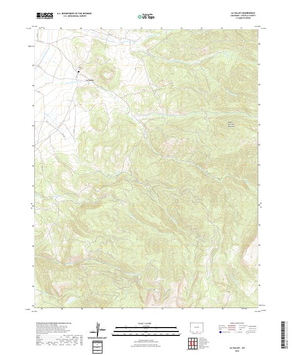 La Valley topographic map thumbnail
