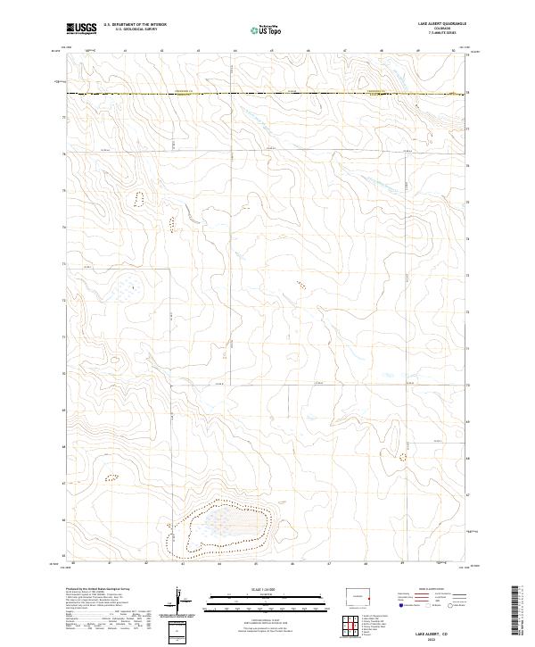 Lake Albert topographic map thumbnail