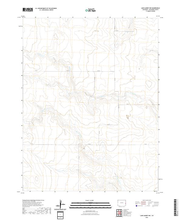 Lake Albert NW topographic map thumbnail