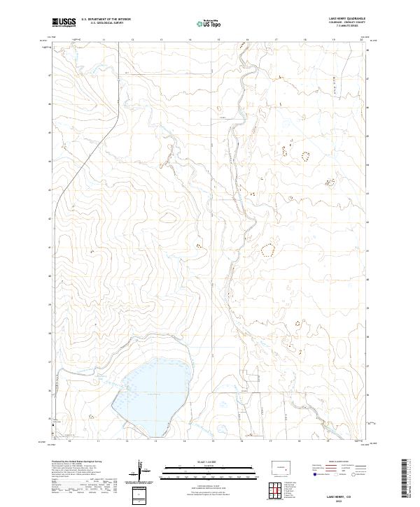 Lake Henry topographic map thumbnail