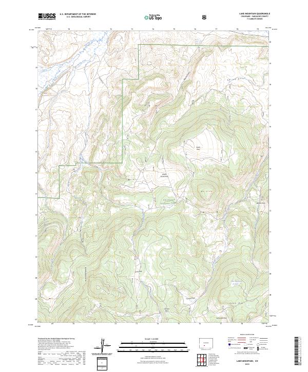 Lake Mountain topographic map thumbnail