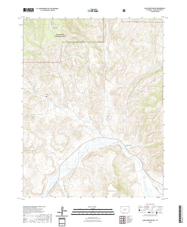 Lake Mountain NE topographic map thumbnail