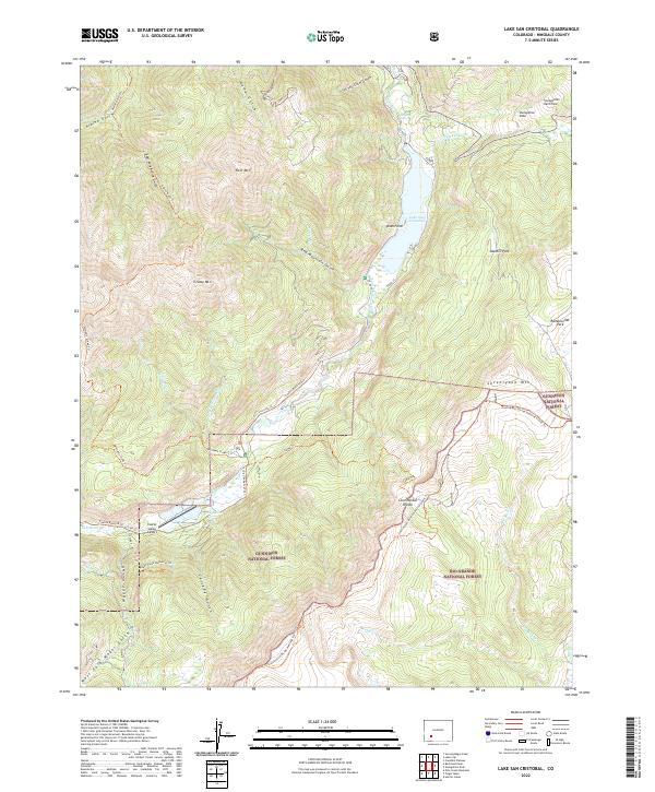 Lake San Cristobal topographic map thumbnail