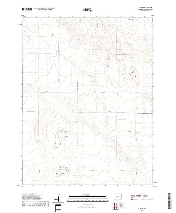 Lake SE topographic map thumbnail