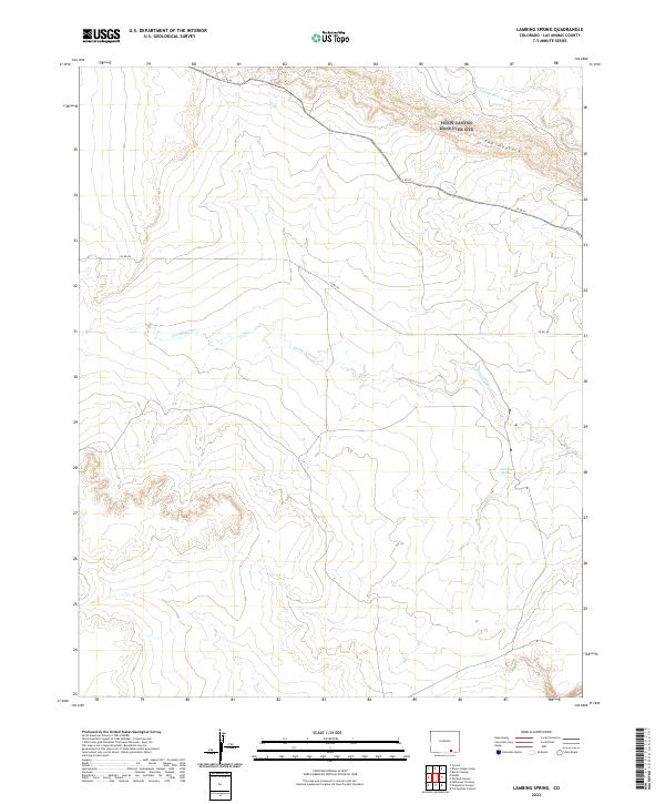 Lambing Spring topographic map thumbnail