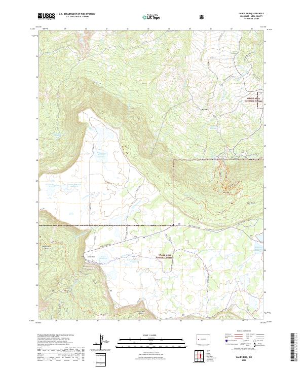 Lands End topographic map thumbnail