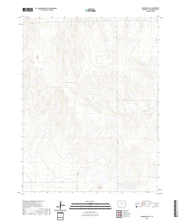 Landsman Hill topographic map thumbnail