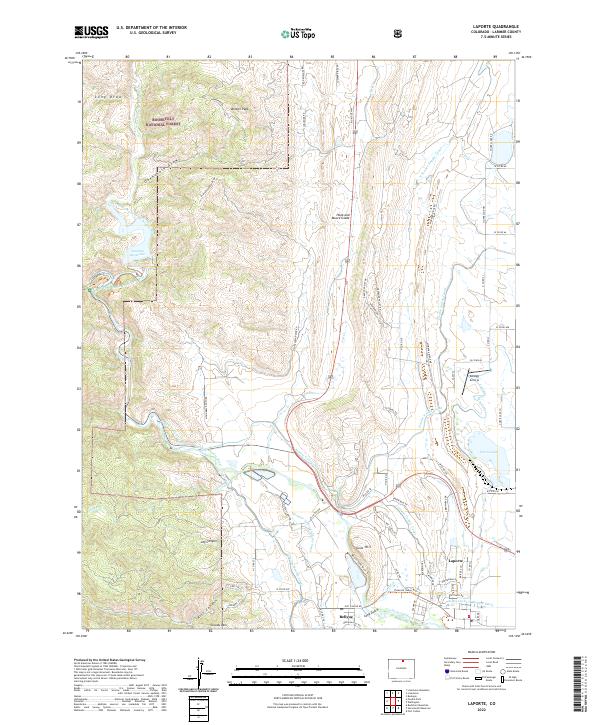Laporte topographic map thumbnail