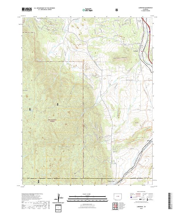 Larkspur topographic map thumbnail