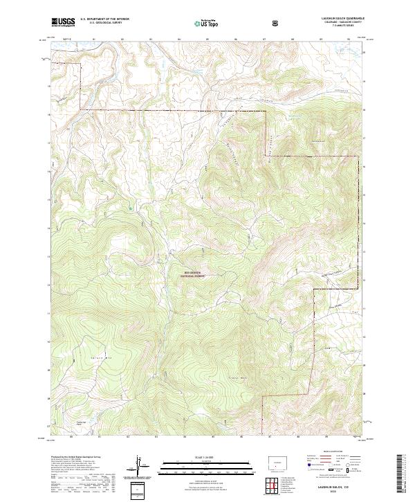Laughlin Gulch 2022 topographic map thumbnail
