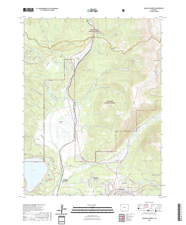 Leadville North 2022 topographic map thumbnail