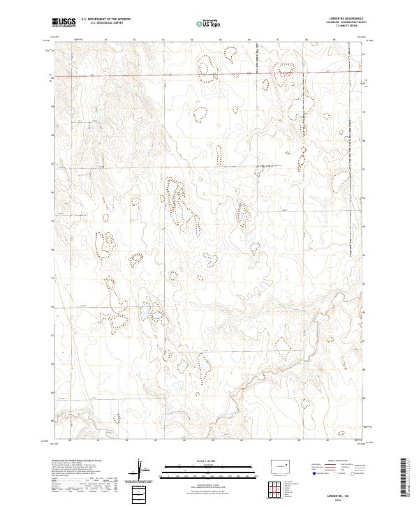 Lindon NE 2022 topographic map thumbnail