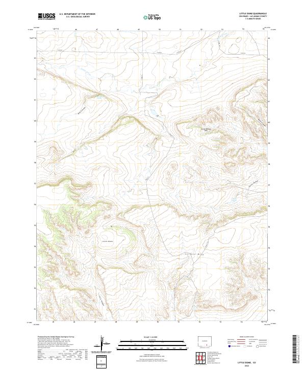 Little Dome 2022 topographic map thumbnail