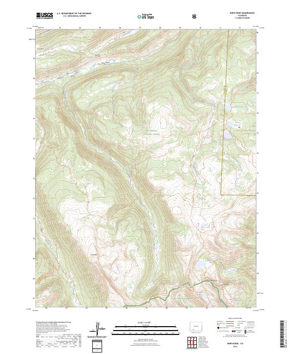 Knife Edge topographic map thumbnail