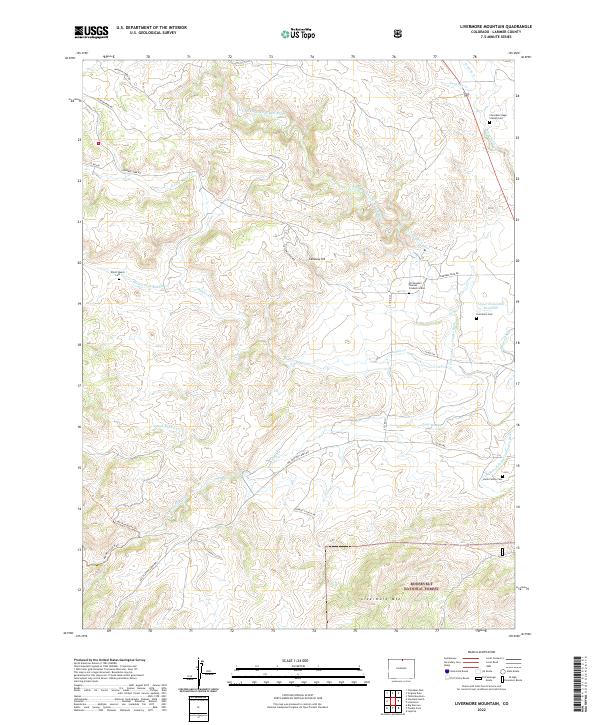 Livermore Mountain 2022 topographic map thumbnail