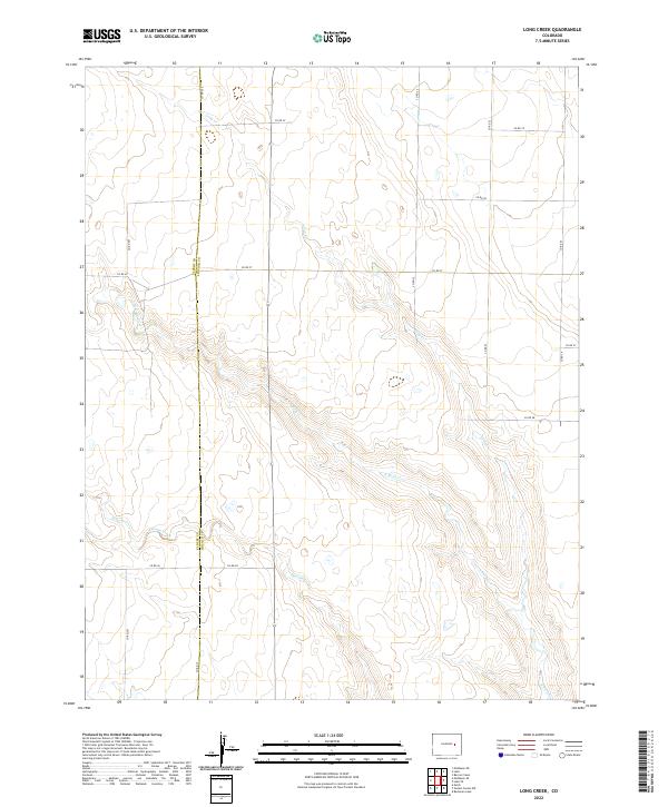 Long Creek 2022 topographic map thumbnail