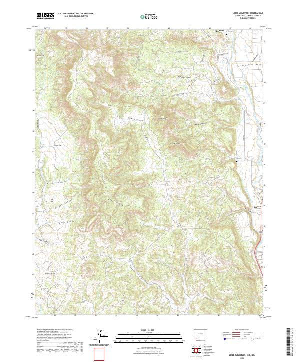 Long Mountain 2022 topographic map thumbnail
