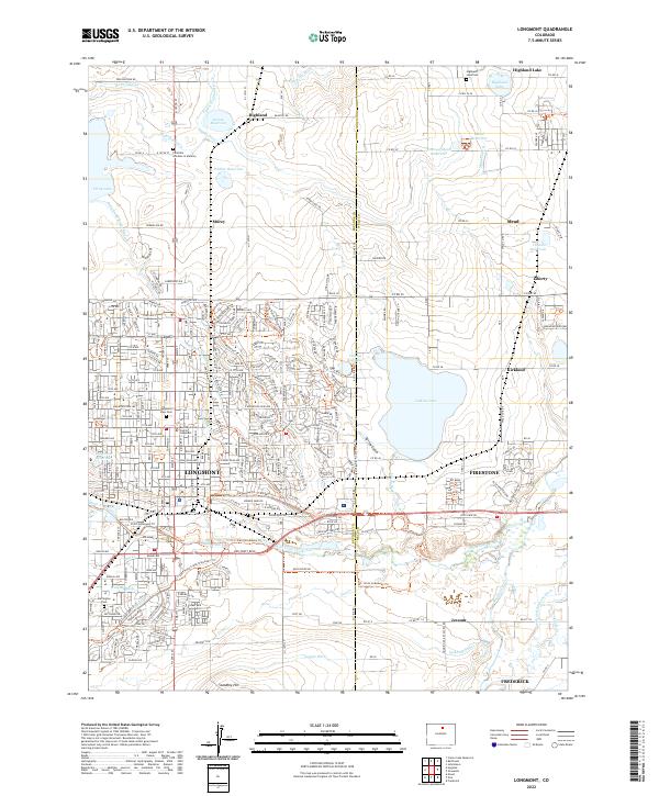 Longmont 2022 topographic map thumbnail