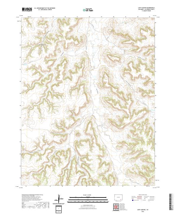 Lost Canyon 2022 topographic map thumbnail