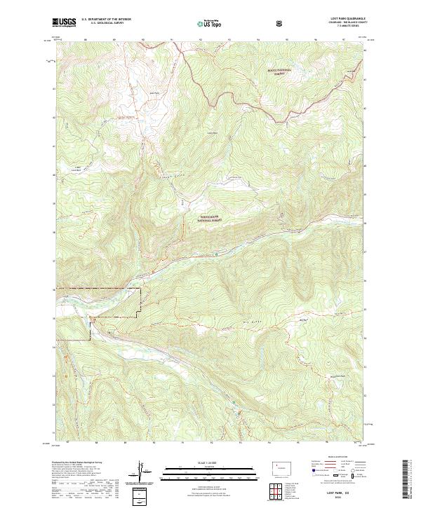 Lost Park 2022 topographic map thumbnail