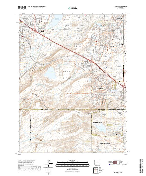 Louisville topographic map thumbnail