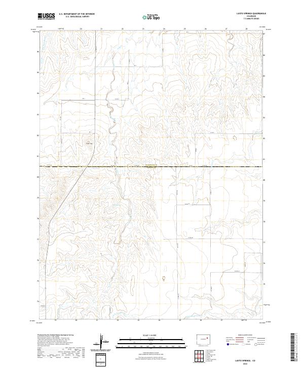 Lusto Springs topographic map thumbnail