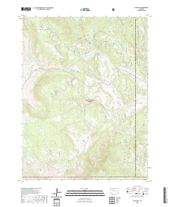 Lynx Pass 2022 topographic map thumbnail