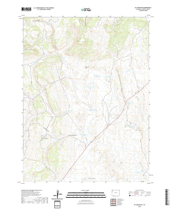 M F Mountain 2022 topographic map thumbnail