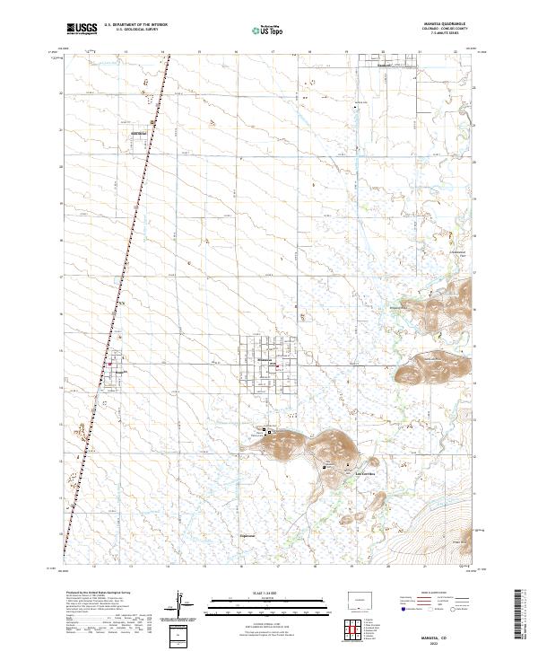 Manassa 2022 topographic map thumbnail
