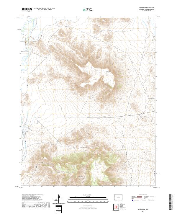 Manassa NE 2022 topographic map thumbnail