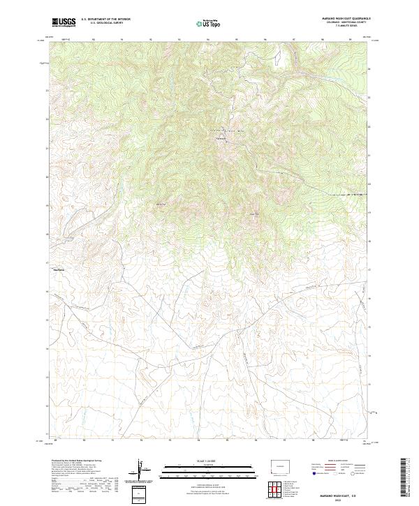 Mariano Wash East topographic map thumbnail