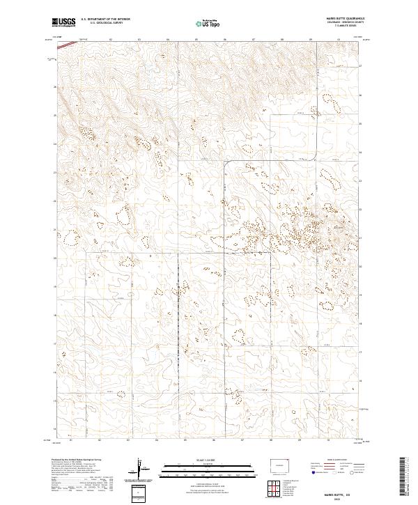 Marks Butte 2022 topographic map thumbnail
