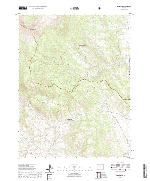 Marmot Peak 2022 topographic map thumbnail