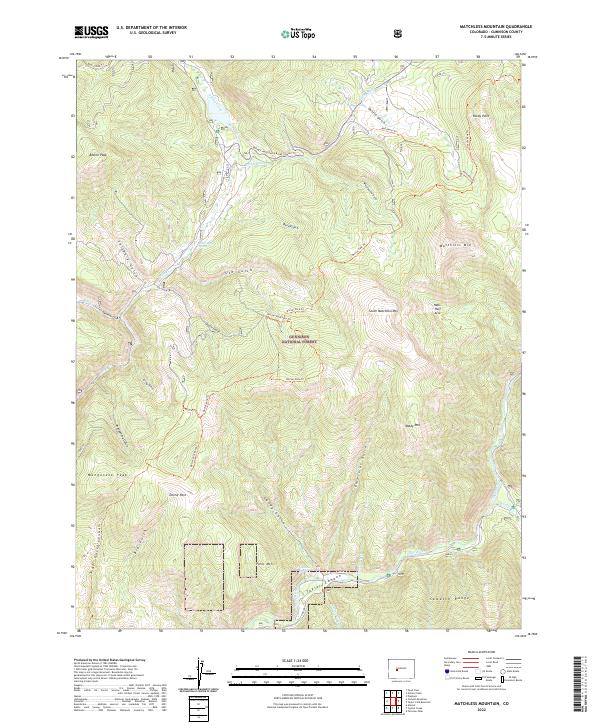Matchless Mountain 2022 topographic map thumbnail
