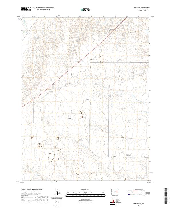 Matheson NE topographic map thumbnail