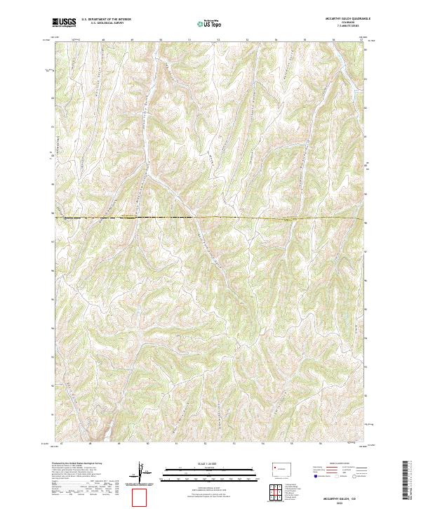 McCarthy Gulch 2022 topographic map thumbnail