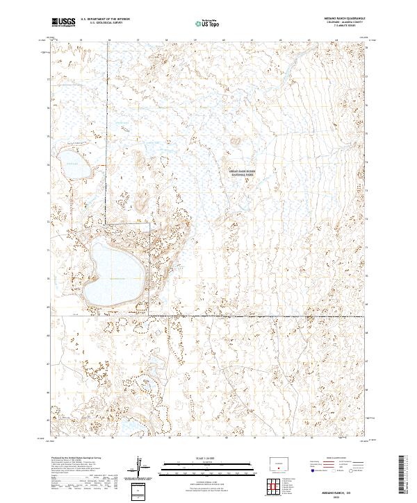 Medano Ranch 2022 topographic map thumbnail
