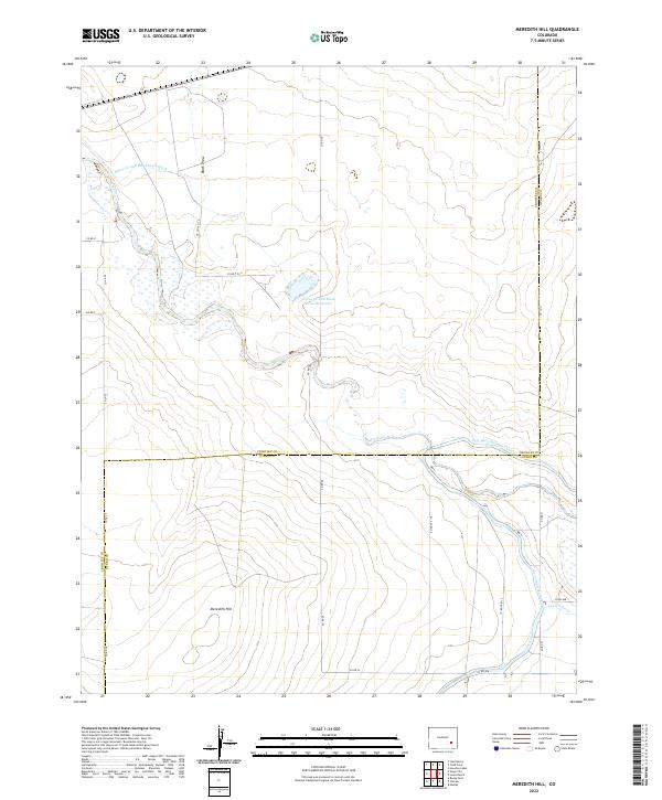 Meredith Hill 2022 topographic map thumbnail